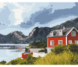 Norské fjordy 40x50cm, Art Craft - vypnuté plátno na rám