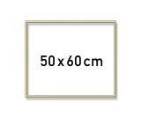 Hliníkový rám 50x60cm zlatý Schipper