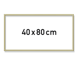 Hliníkový rám 40x80cm zlatý Schipper