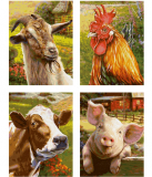 Na farmě (4 obrazy v balení 18 x 24 cm) Schipper