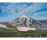 Sopka Licancabur v Chile 40x50cm, Art Craft - vypnuté plátno na rám