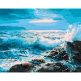 Bouřlivé moře 40x50cm, Art Craft - vypnuté plátno na rám