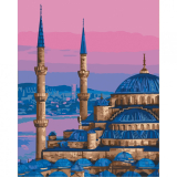Modrá mešita v Istanbulu 40x50cm, Art Craft - vypnuté plátno na rám