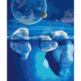 Ledovce pod průhledným oceánem 40x50cm, Art Craft - vypnuté plátno na rám
