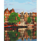 Barevný Amsterdam 40x50cm, Art Craft - vypnuté plátno na rám