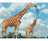Žirafy 40x50cm, Art Craft - vypnuté plátno na rám