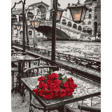 Růže v Benátkách 40x50cm, Art Craft - vypnuté plátno na rám