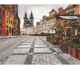 Staré město, Praha 40x50cm, Art Craft - vypnuté plátno na rám