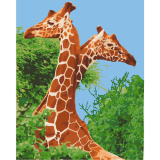 Pár žiraf 40x50cm, Art Craft - vypnuté plátno na rám