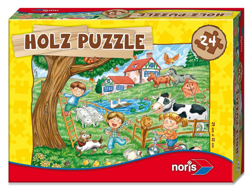Dřevěné Puzzle Farma