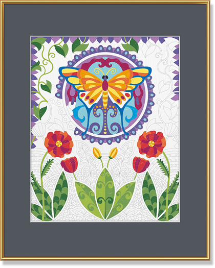 Relax & Color - Motýl (24 x 30 cm)