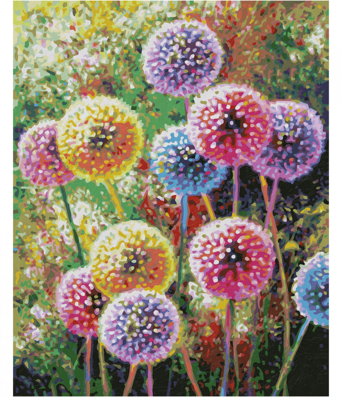 Květinový ohňostroj (40 x 50 cm)