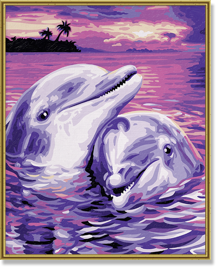 Delfíni (24 x 30 cm)