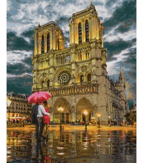 Katedrála Notre-Dame v Paříži (40 x 50 cm)