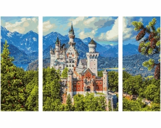 Zámek Neuschwanstein (50 x 80 cm)