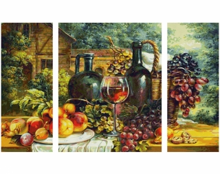 Zátiší s hrozny (50 x 80 cm)