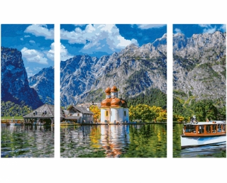Sv. Bartoloměj u jezera Königsee (50 x 80 cm)