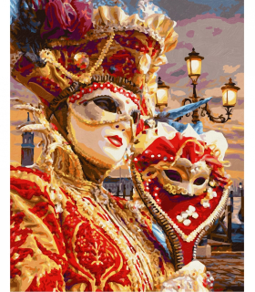 Karneval v Benátkách (40 x 50 cm)