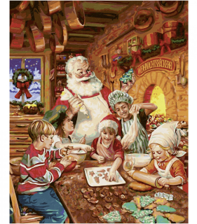 Vánoční pekárna (40 x 50 cm)