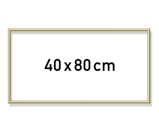Hliníkový rám 40x80cm zlatý